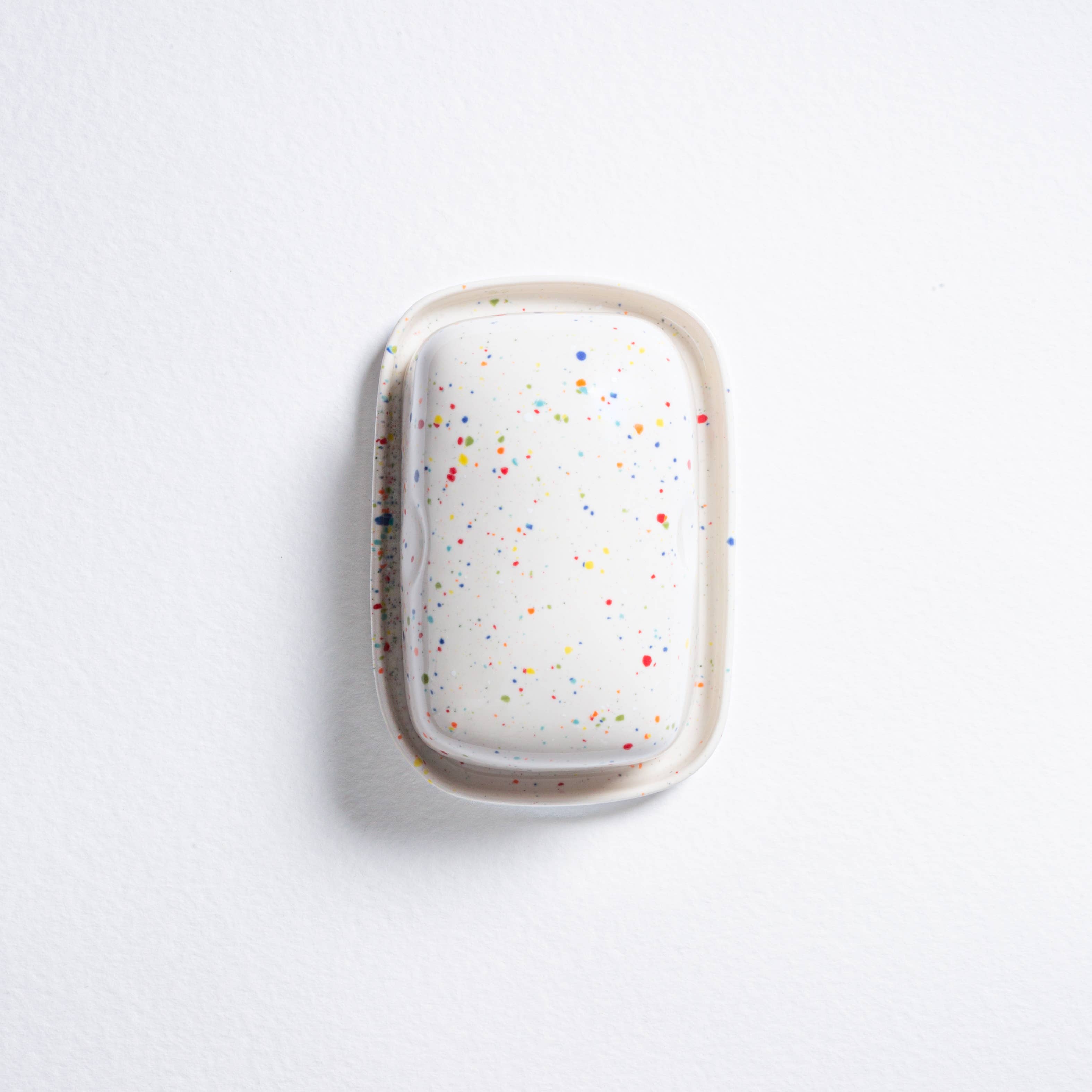 New Party Butter Dish White