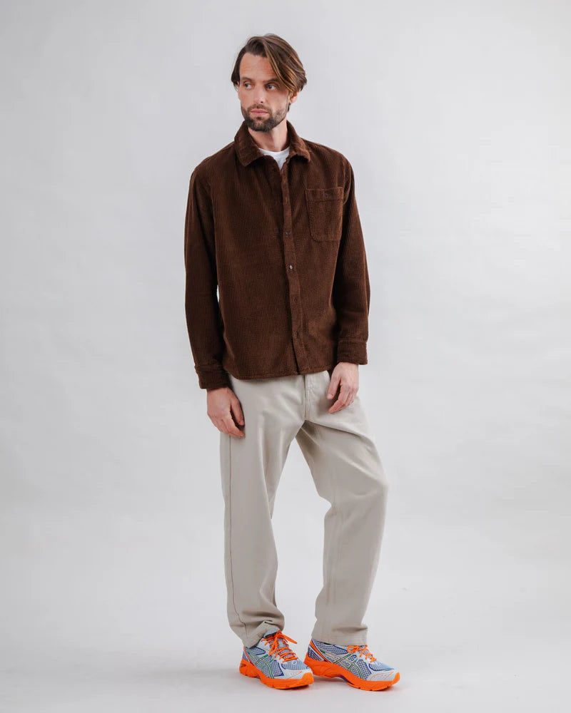 Corduroy Overshirt Chocolate