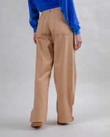 Stripes Straight Leg Pants Camel