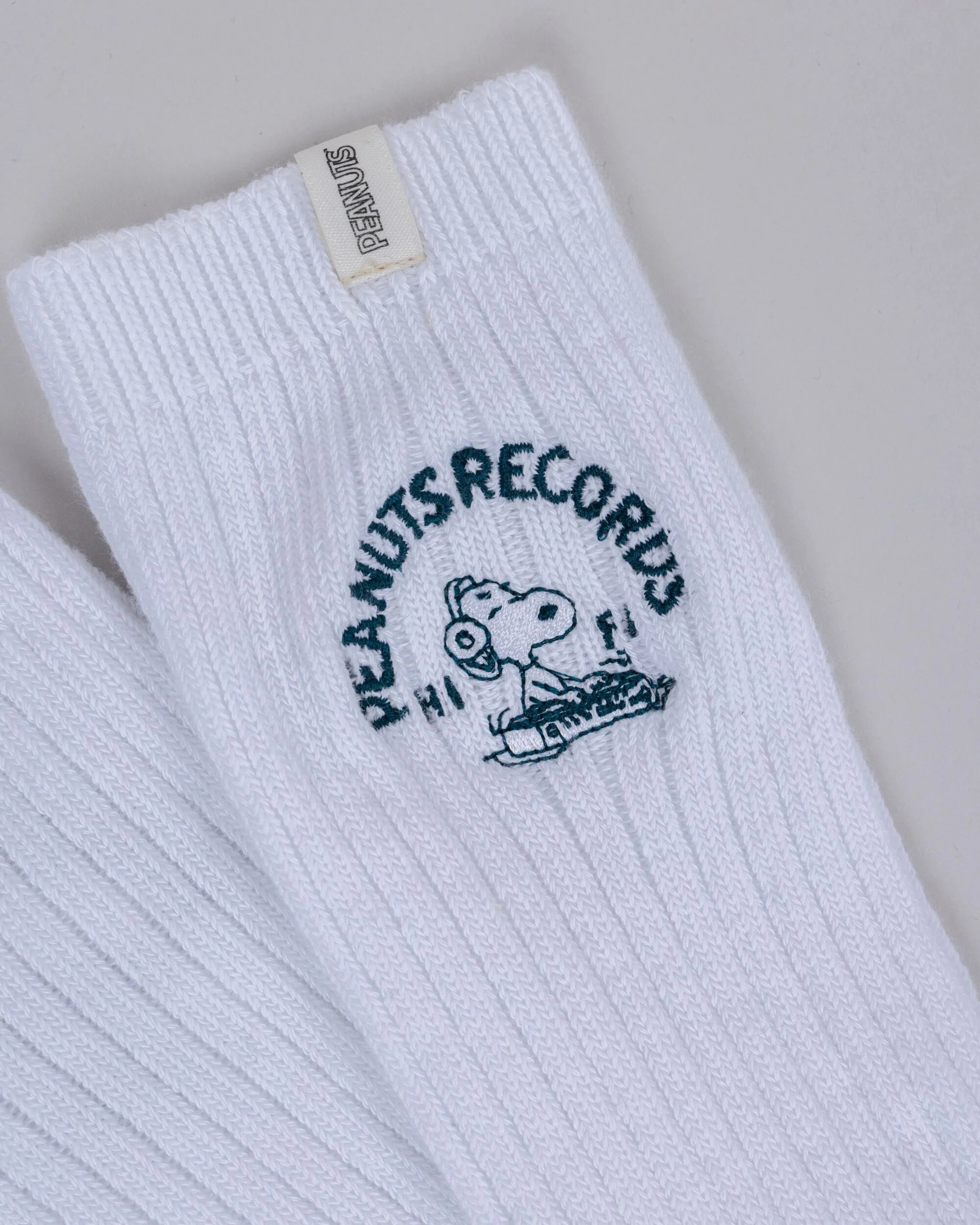 Peanuts Recoords Deejay Socks