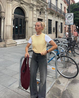 Große Tragetasche aus veganem geflochtenem Leder