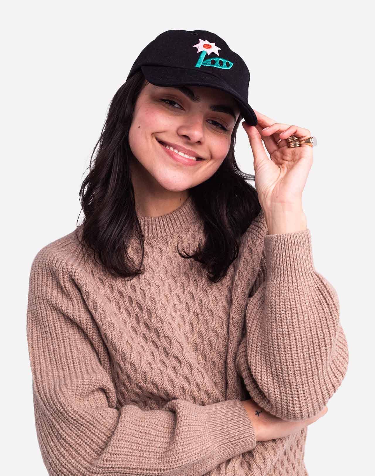 Cap Six Panel Flower