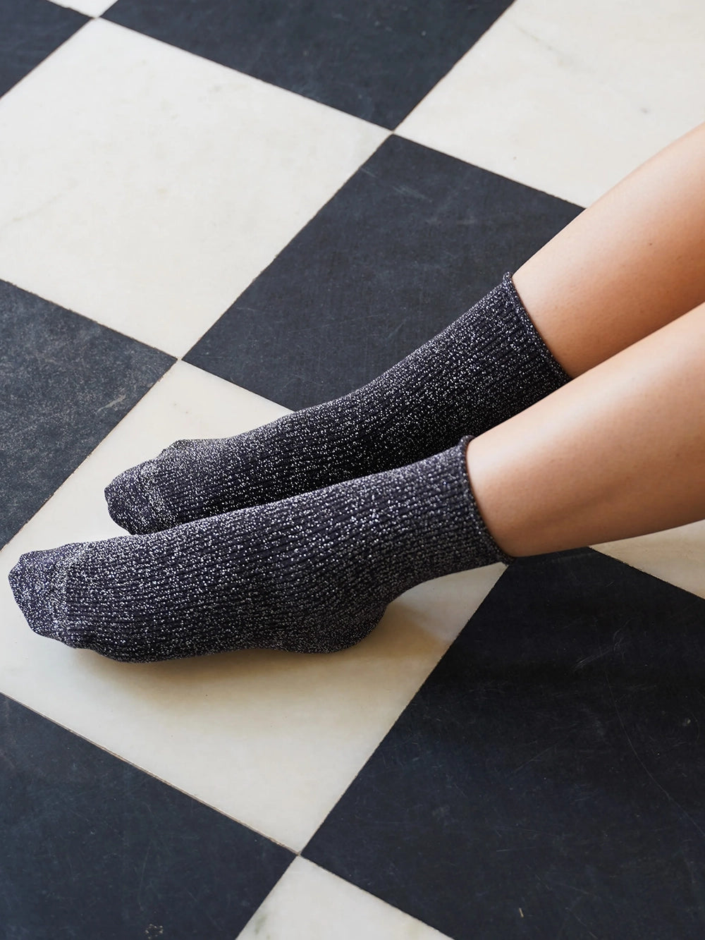 Lurex Glitter Socks