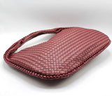 Große Tragetasche aus veganem geflochtenem Leder