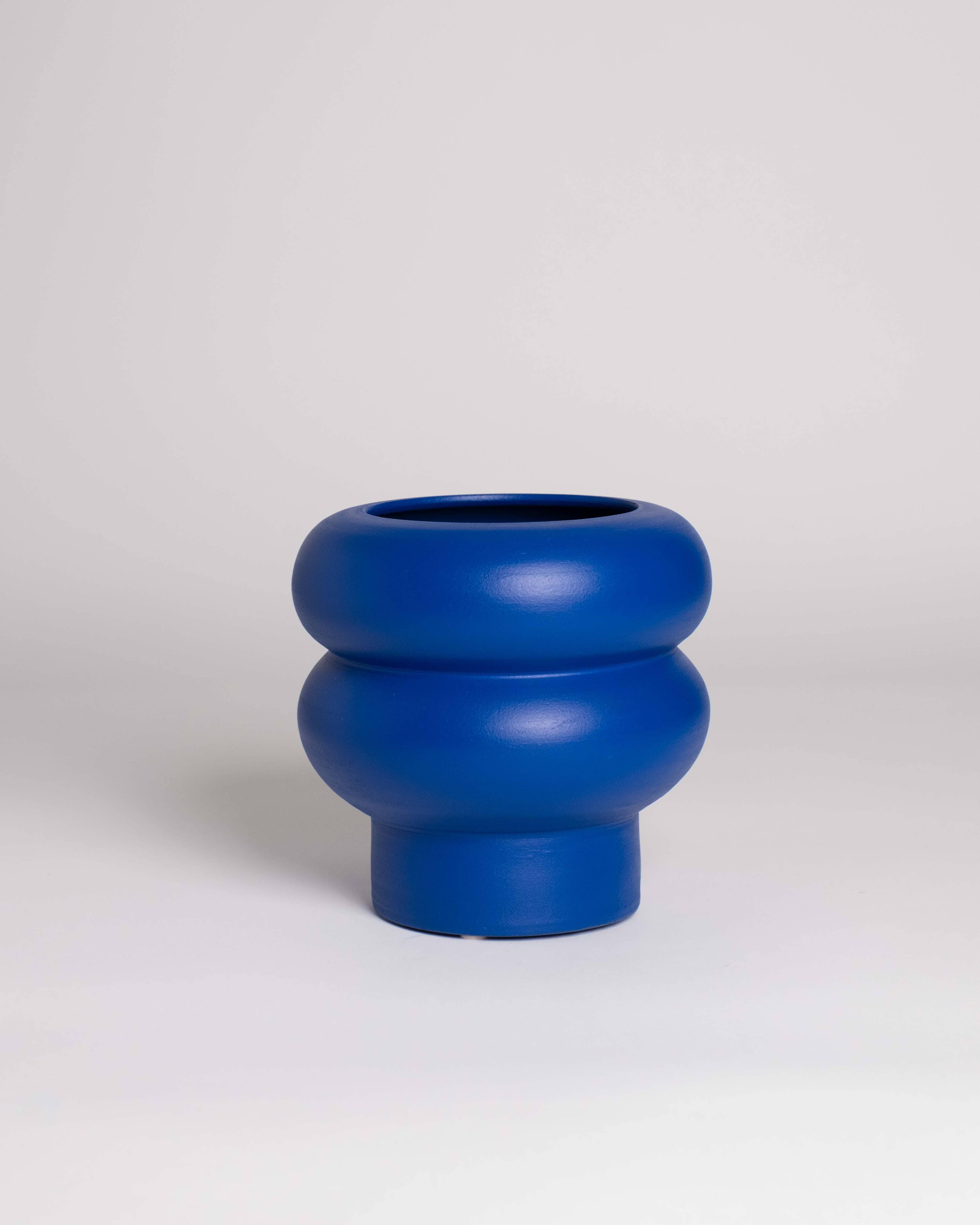 Ripple Vase Small - Cobalt Blue