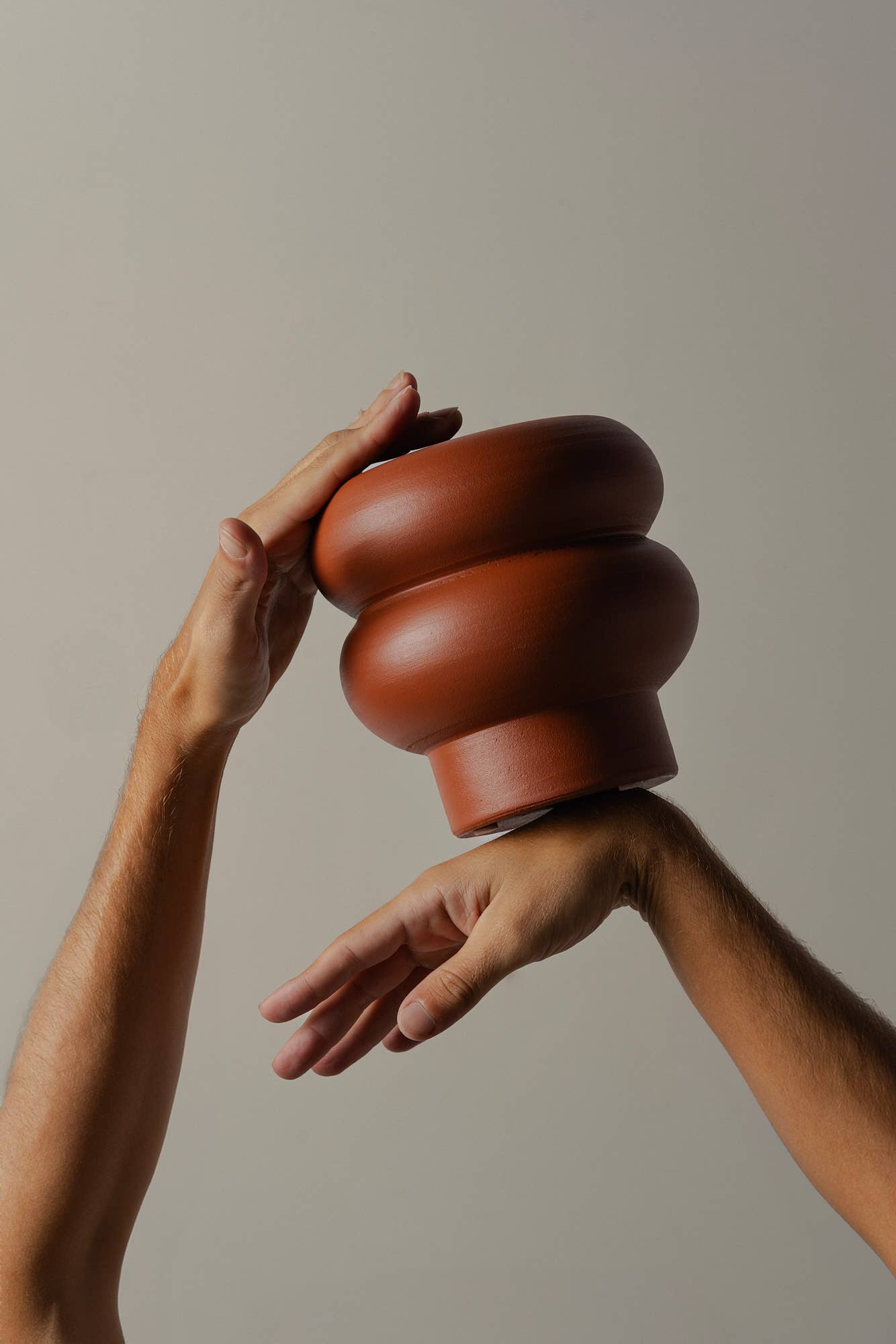 Ripple Vase Small - Terracotta