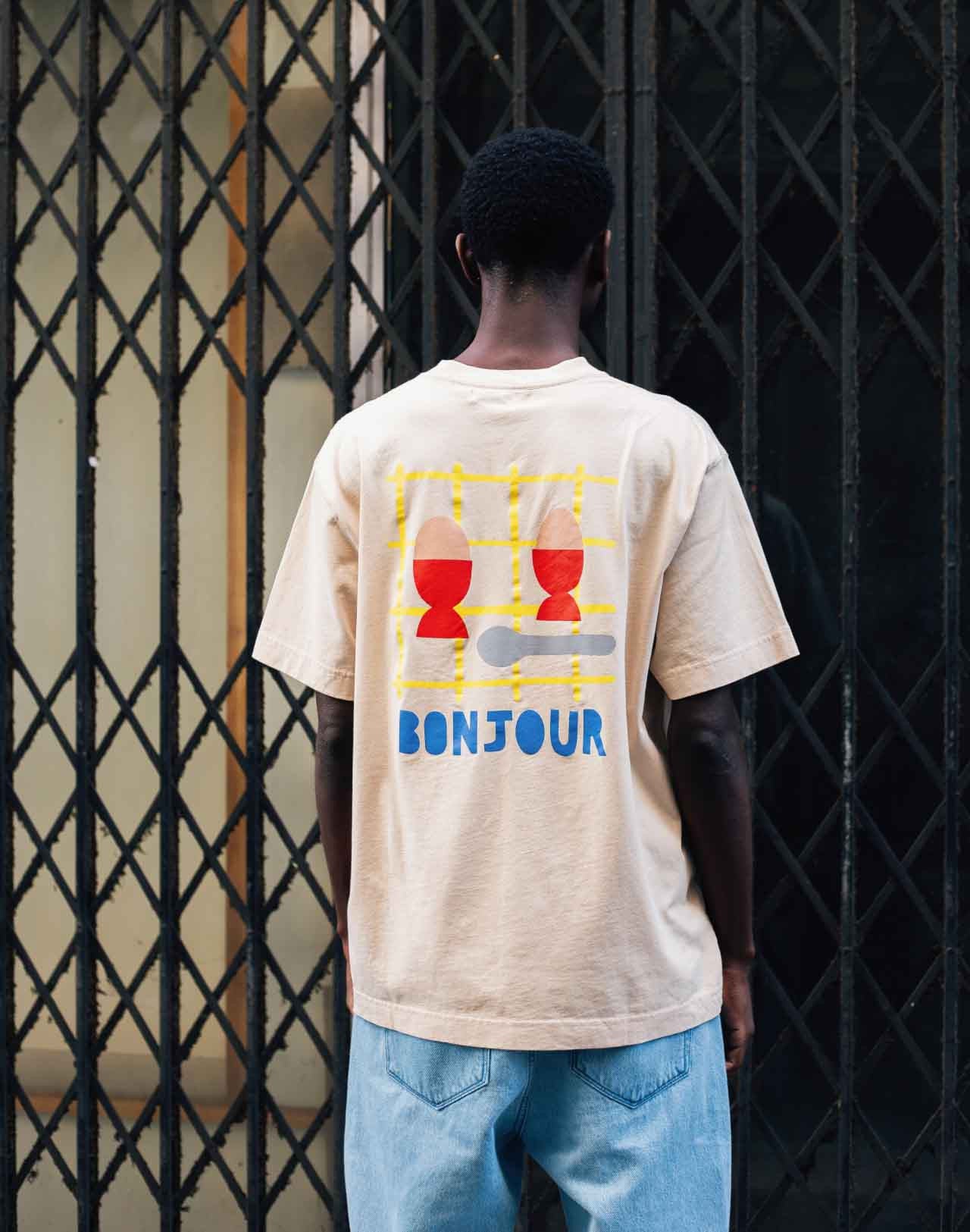 T-Shirt Bonjour Cream