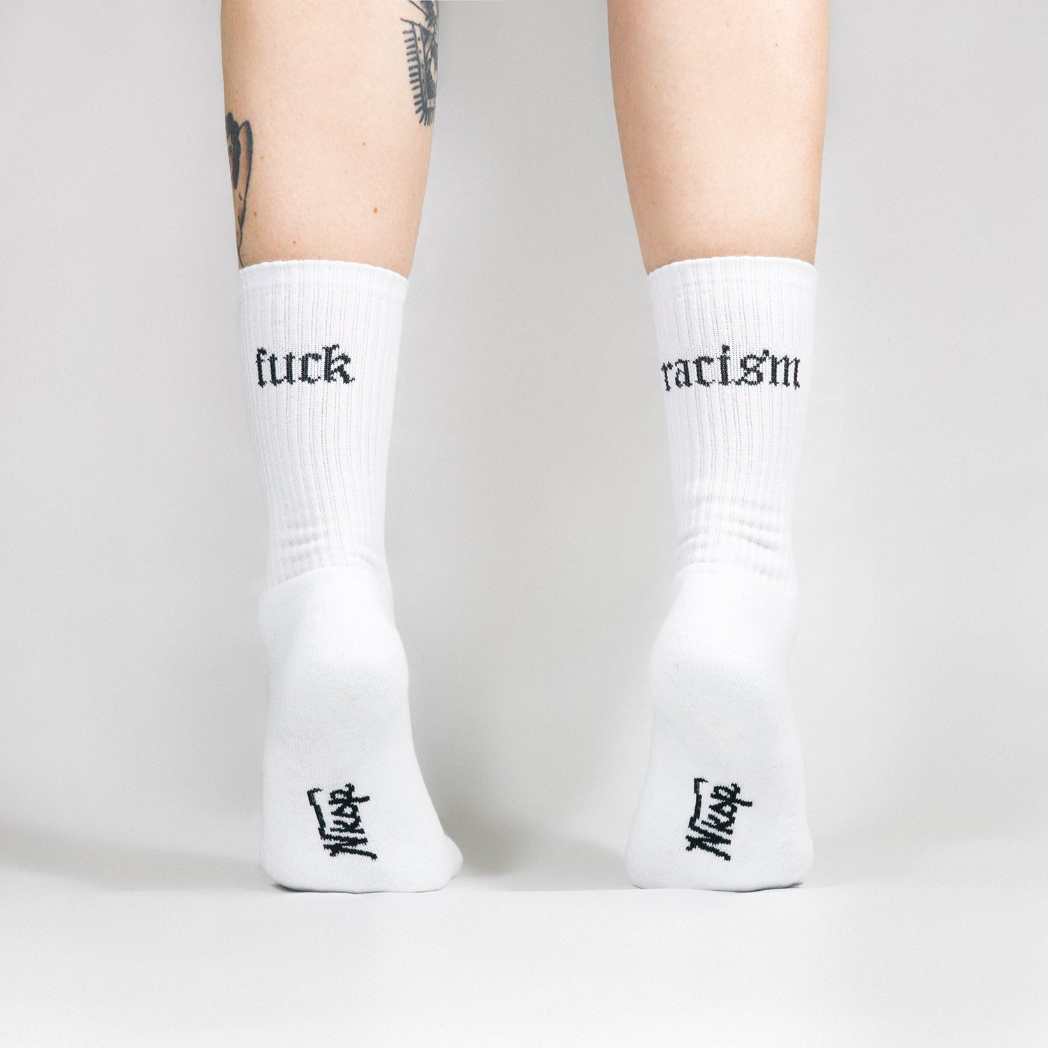 Fuck Racism Socks