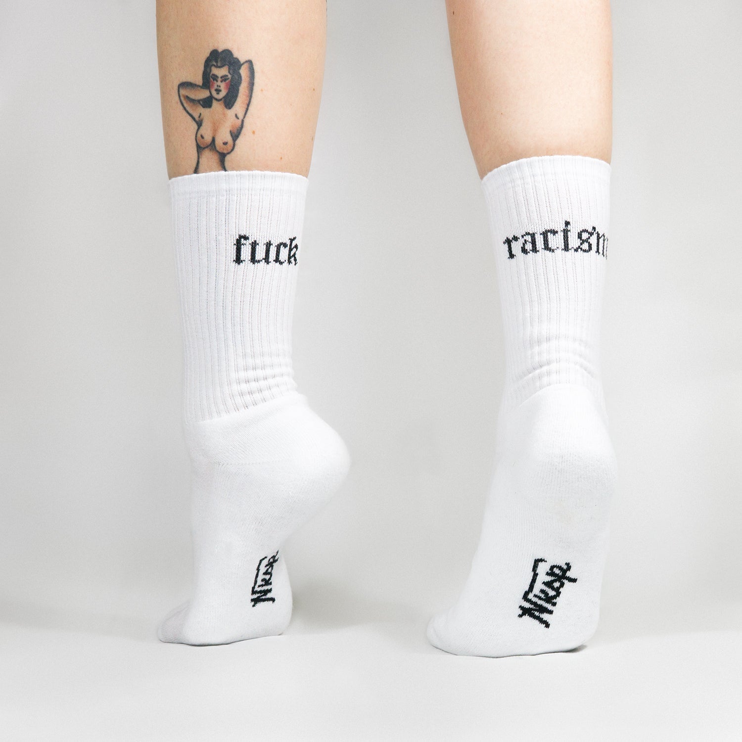 Fuck Racism Socks
