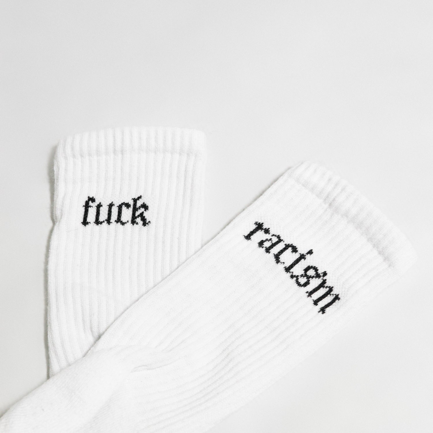 Fuck Racism Socks