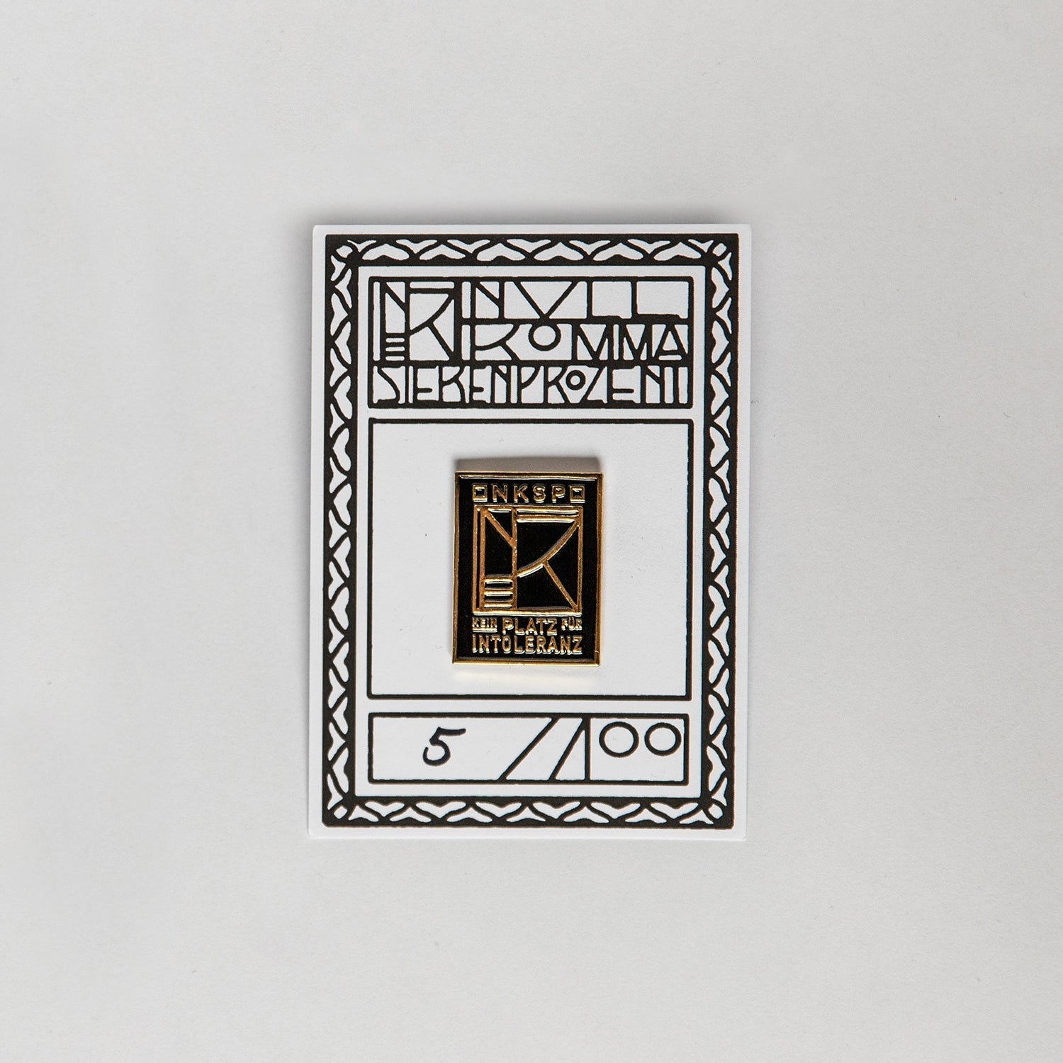 Kein Platz Für Intoleranz Pin