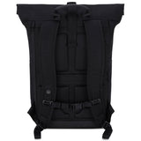 Ergonomischer & nachhaltiger Rolltop Rucksack. ALT #farbe_schwarz