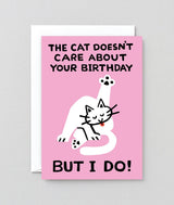 ‘The Cat Doesn’t Care’ Greetings Card