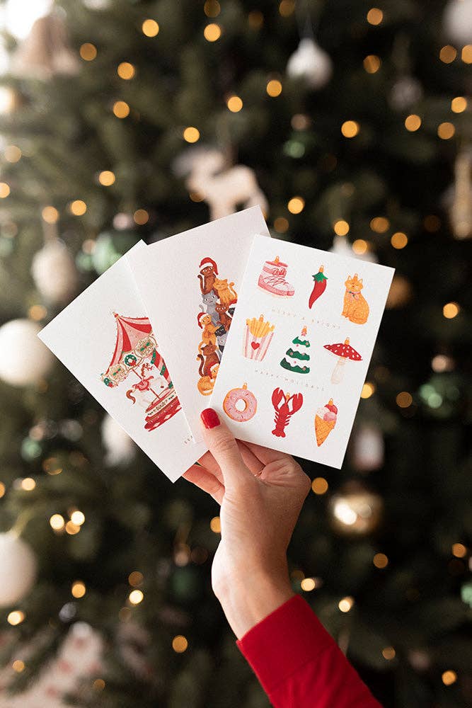 Ornaments - Greeting card - Gold foil