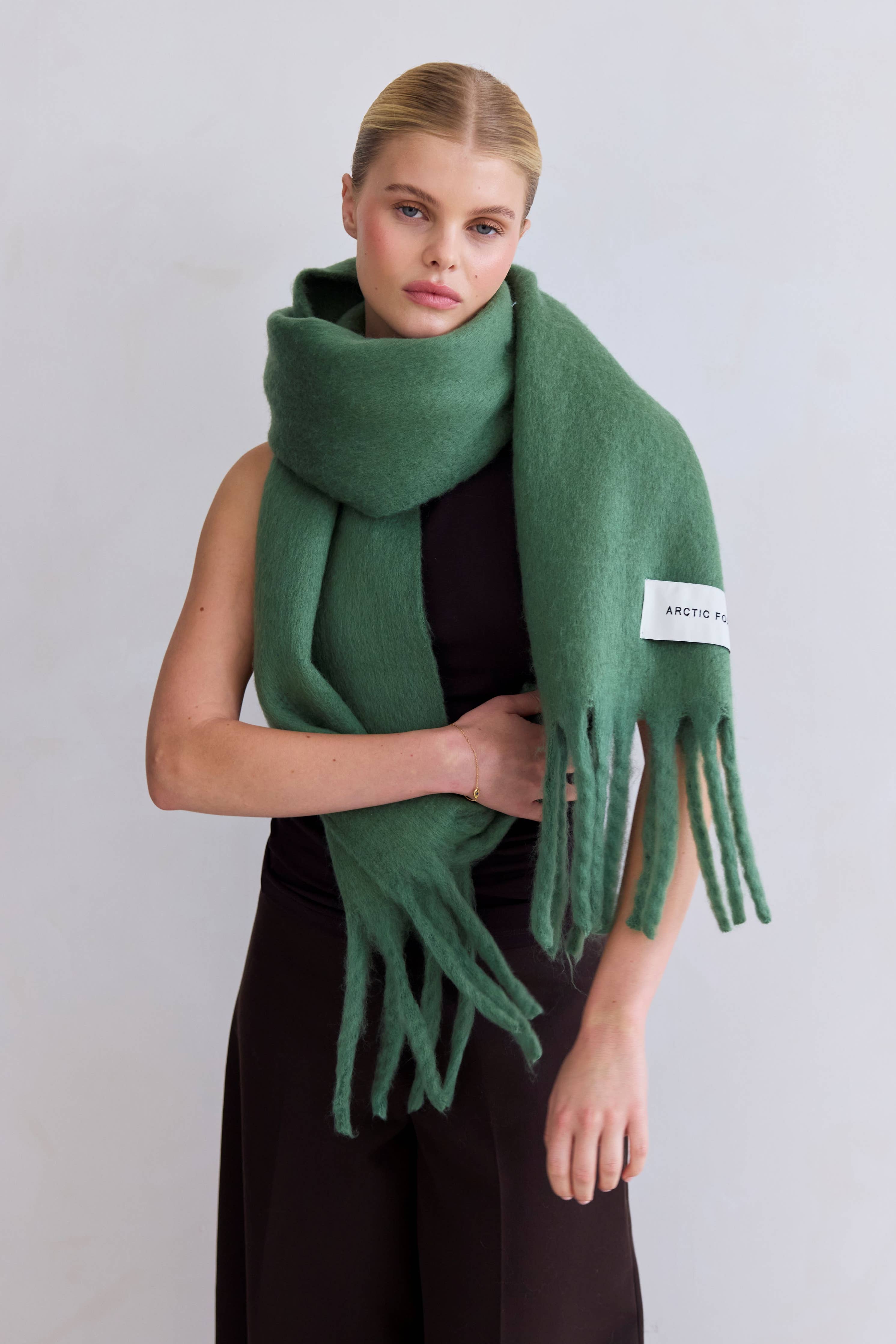 The Stockholm Scarf - 100% Recycled - Forest Fern