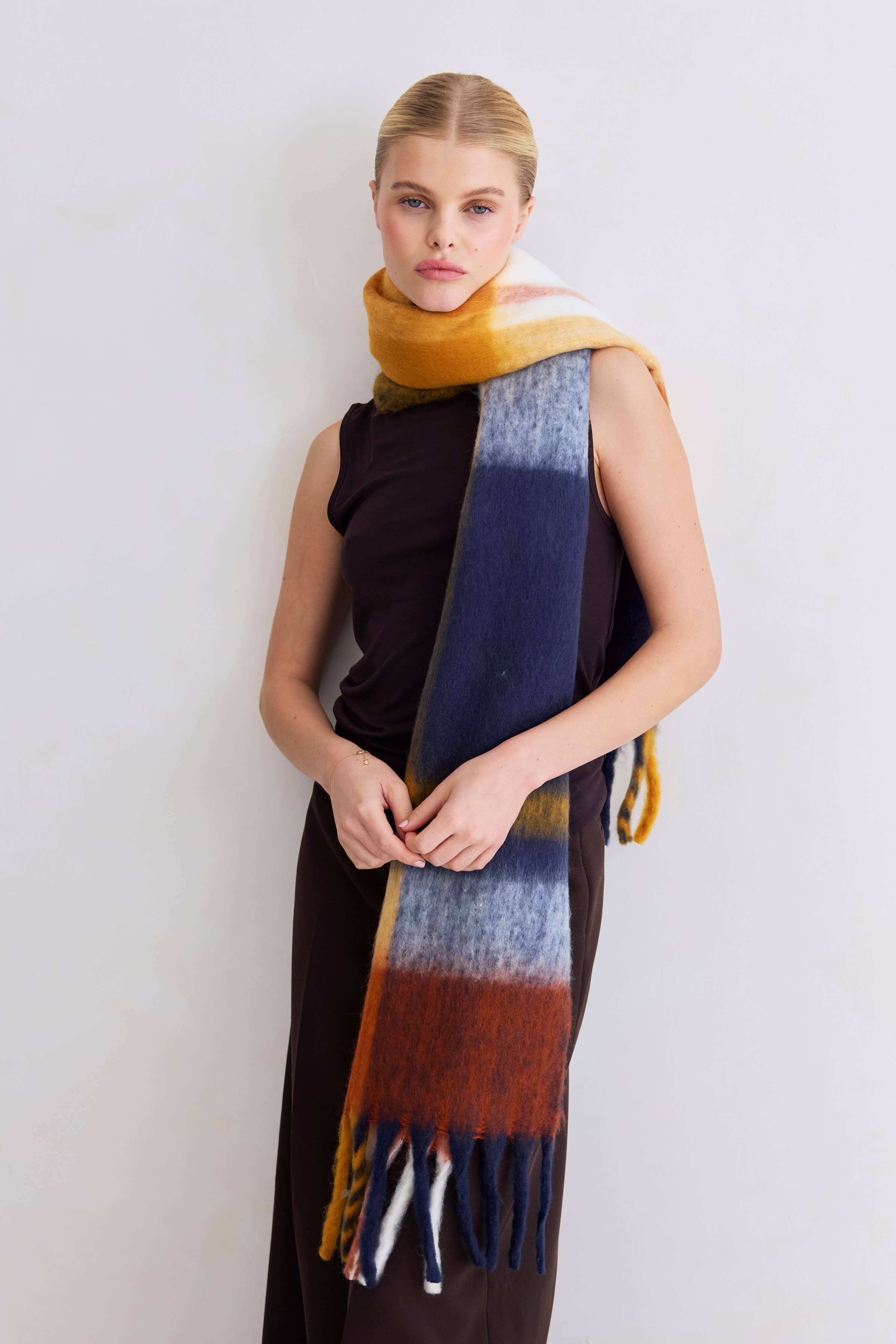 The Stockholm Scarf - 100% Recycled - Midnight Summer