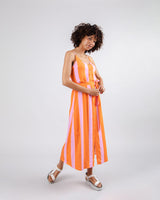 Color Block Dress Orange Rosa
