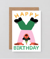 ‘Happy Birthday Handstand Card