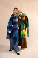 The Reykjavik Scarf - 100% Recycled - Brown Check - AW25