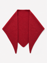 Merino Wool Triangle Scarf (L) - Robust Red