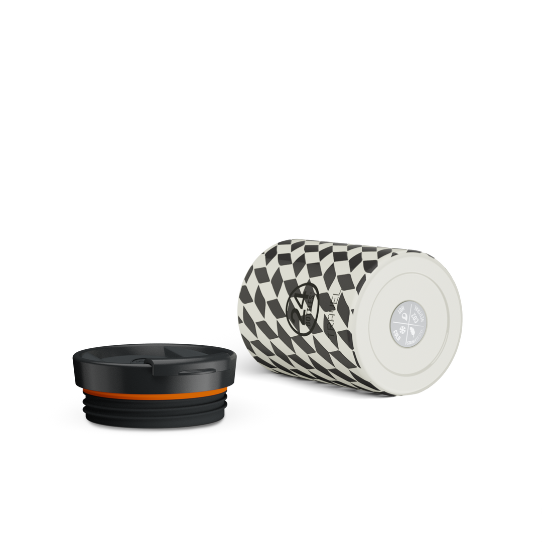 Travel Tumbler Groovy White, 350ml