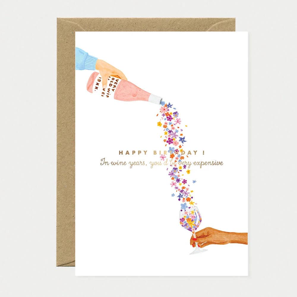Wine years - Greeting card