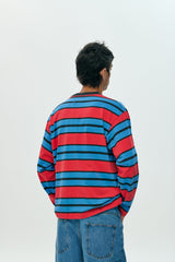 Longsleeve T-Shirt Striped Red