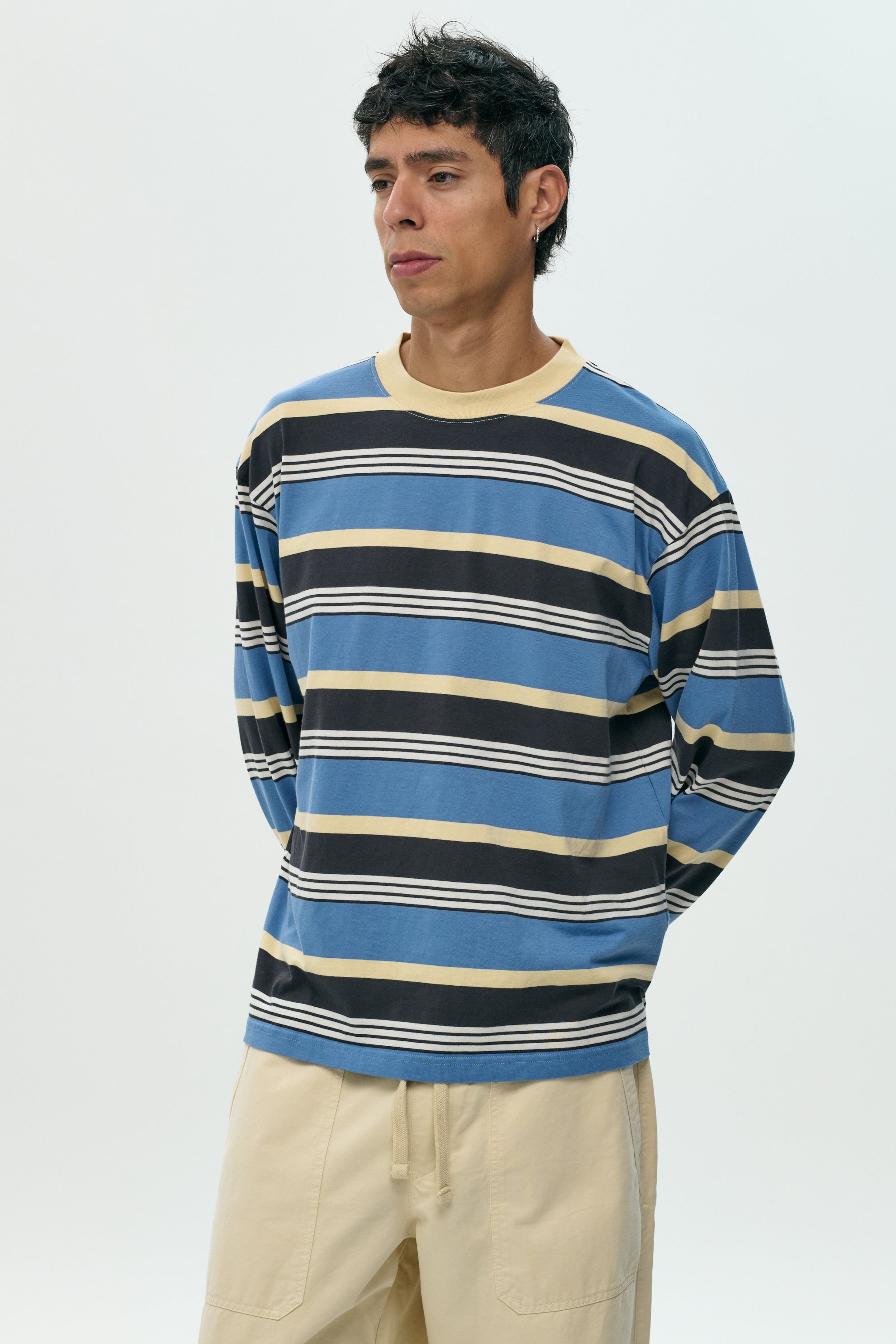 Longsleeve T-Shirt Striped Blue