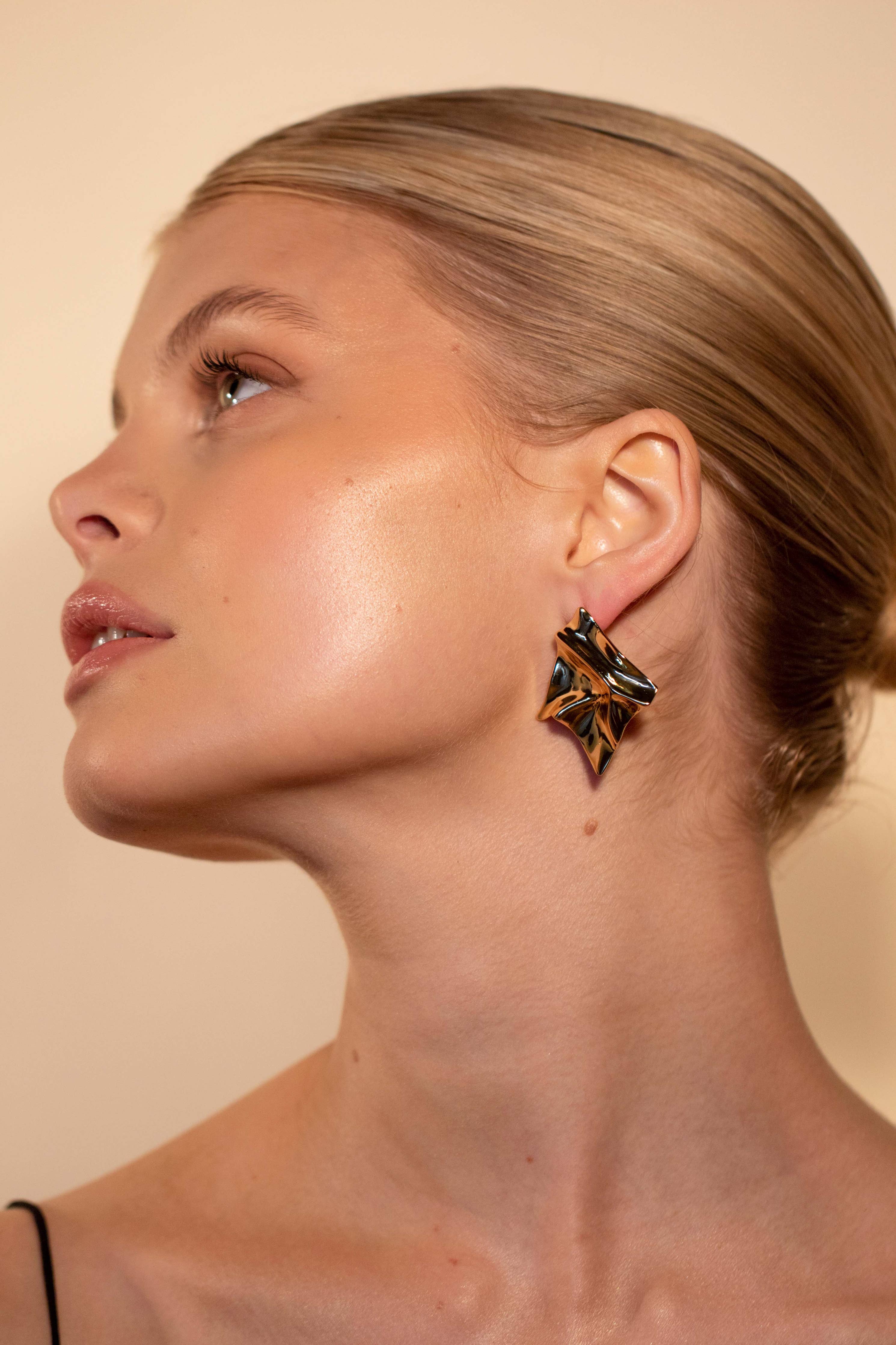 Molten Gold Earrings - Nami