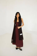 The Reykjavik Scarf - 100% Recycled - Ground Coffee - AW25