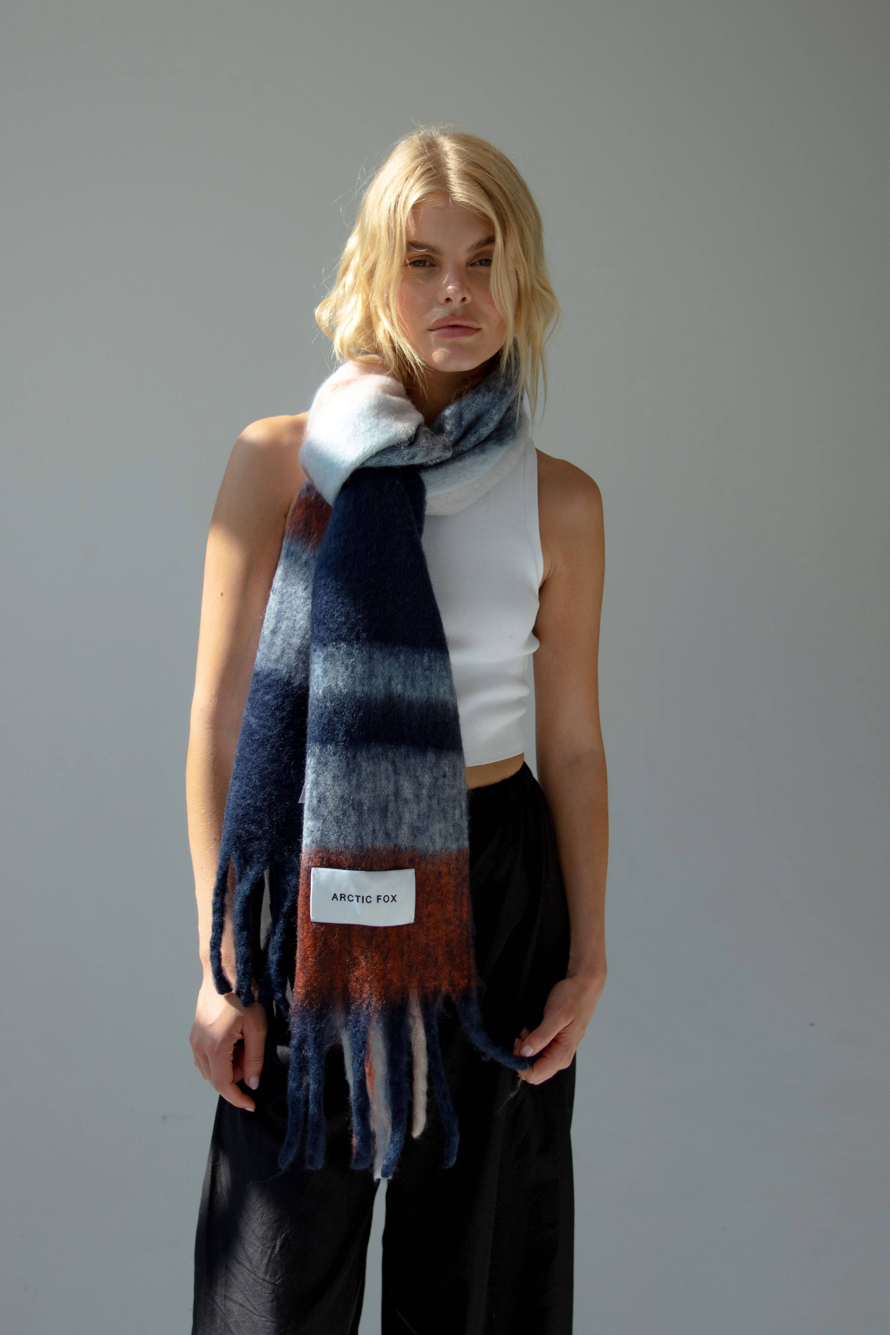 The Stockholm Scarf - 100% Recycled - Winter Lagoon