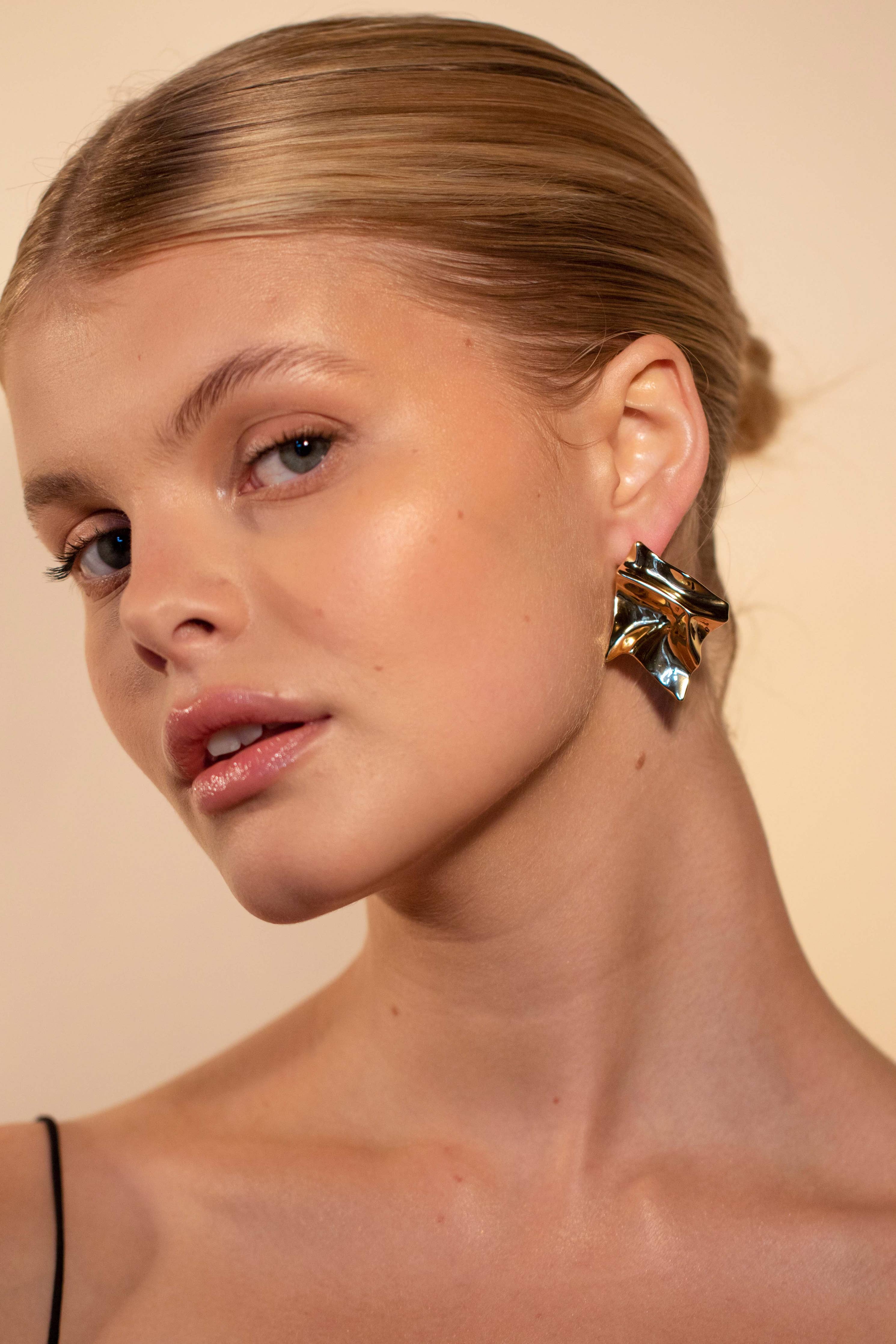 Molten Gold Earrings - Nami