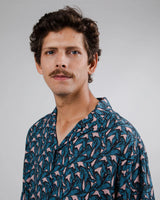 Lobster Aloha Shirt Blau