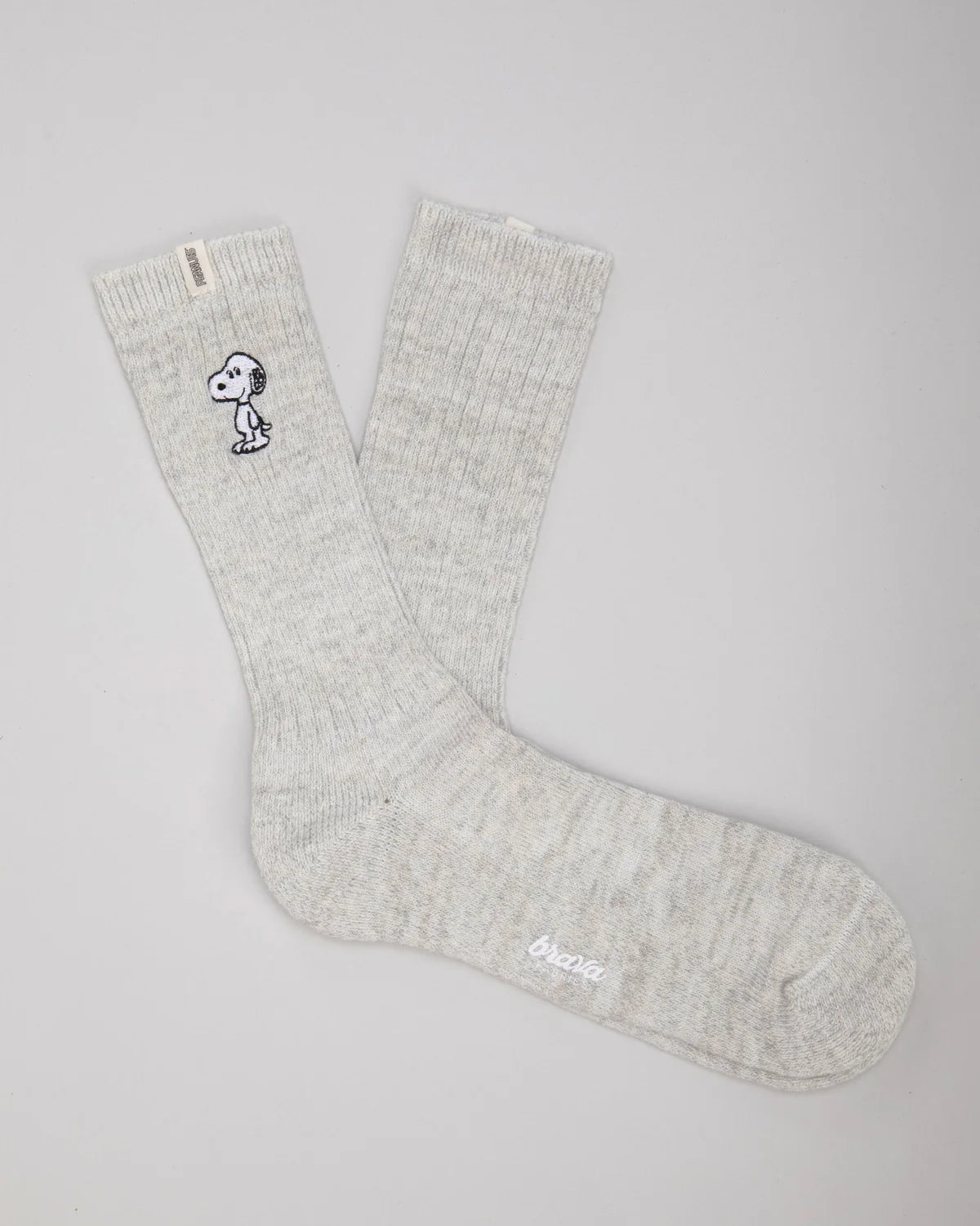 Peanuts Socks White Melange