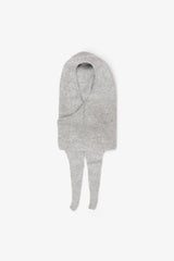 The Alpaca Hooded Scarf - Blizzard Grey