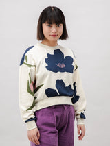 Bloom Rounded Cotton Sweatshirt Ecru