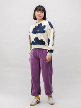 Bloom Rounded Cotton Sweatshirt Ecru