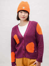 Sun Cotton Cardigan Grape