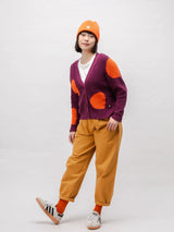Sun Cotton Cardigan Grape