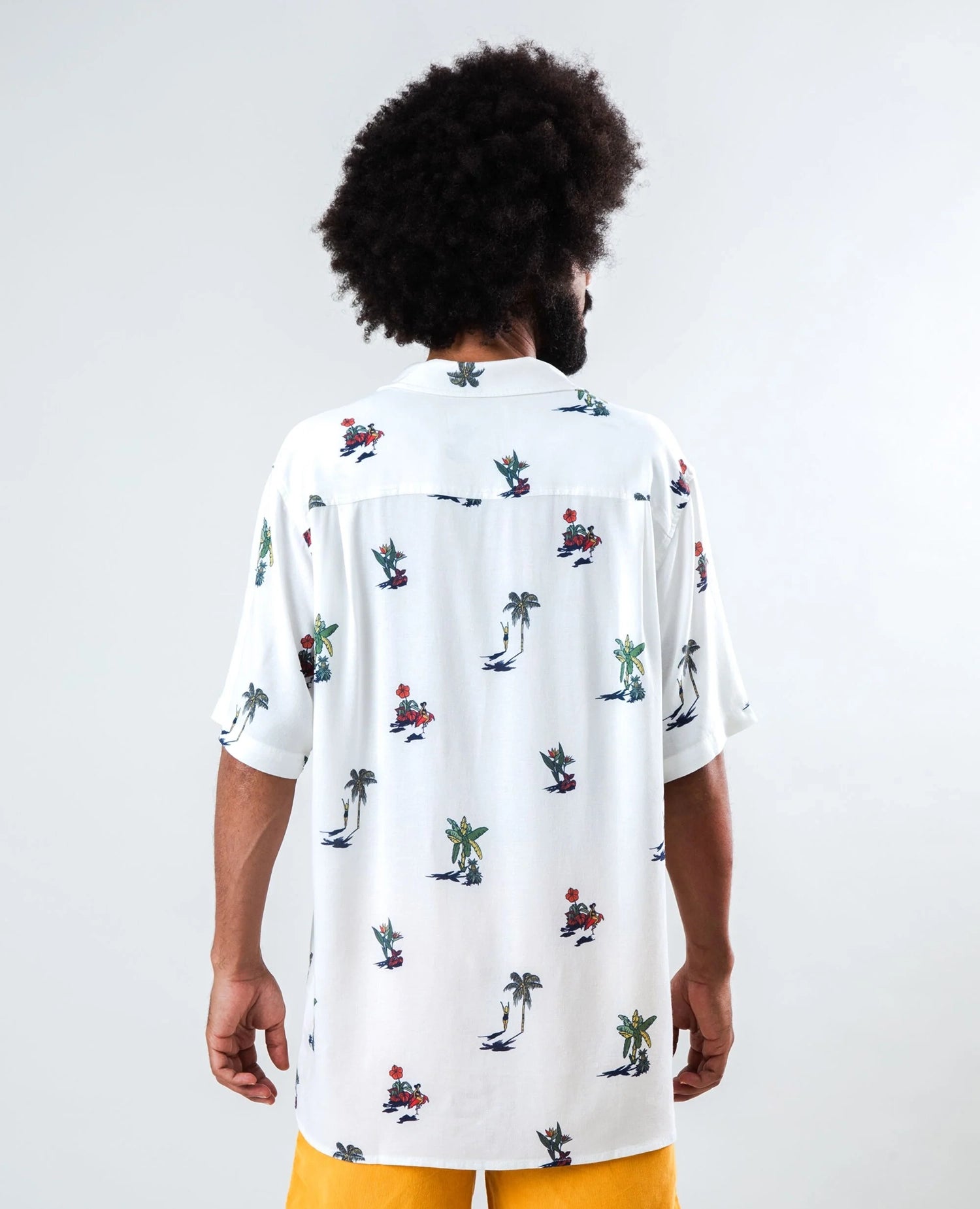 Helios Sun Aloha Shirt Ecru