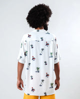 Helios Sun Aloha Shirt Ecru