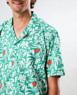 Ola de Calor Aloha Shirt Green