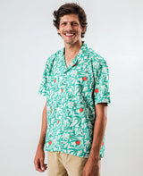 Ola de Calor Aloha Shirt Green