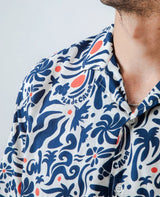 Ola de Calor Aloha Shirt Navy