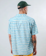 Sunset Aloha Shirt Blue