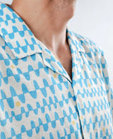 Sunset Aloha Shirt Blue