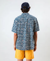 Sunset Aloha Shirt Navy