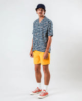 Sunset Aloha Shirt Navy