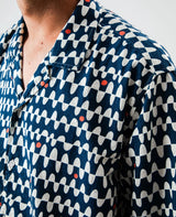 Sunset Aloha Shirt Navy