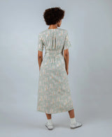 Borneo V-neck Dress Ecru